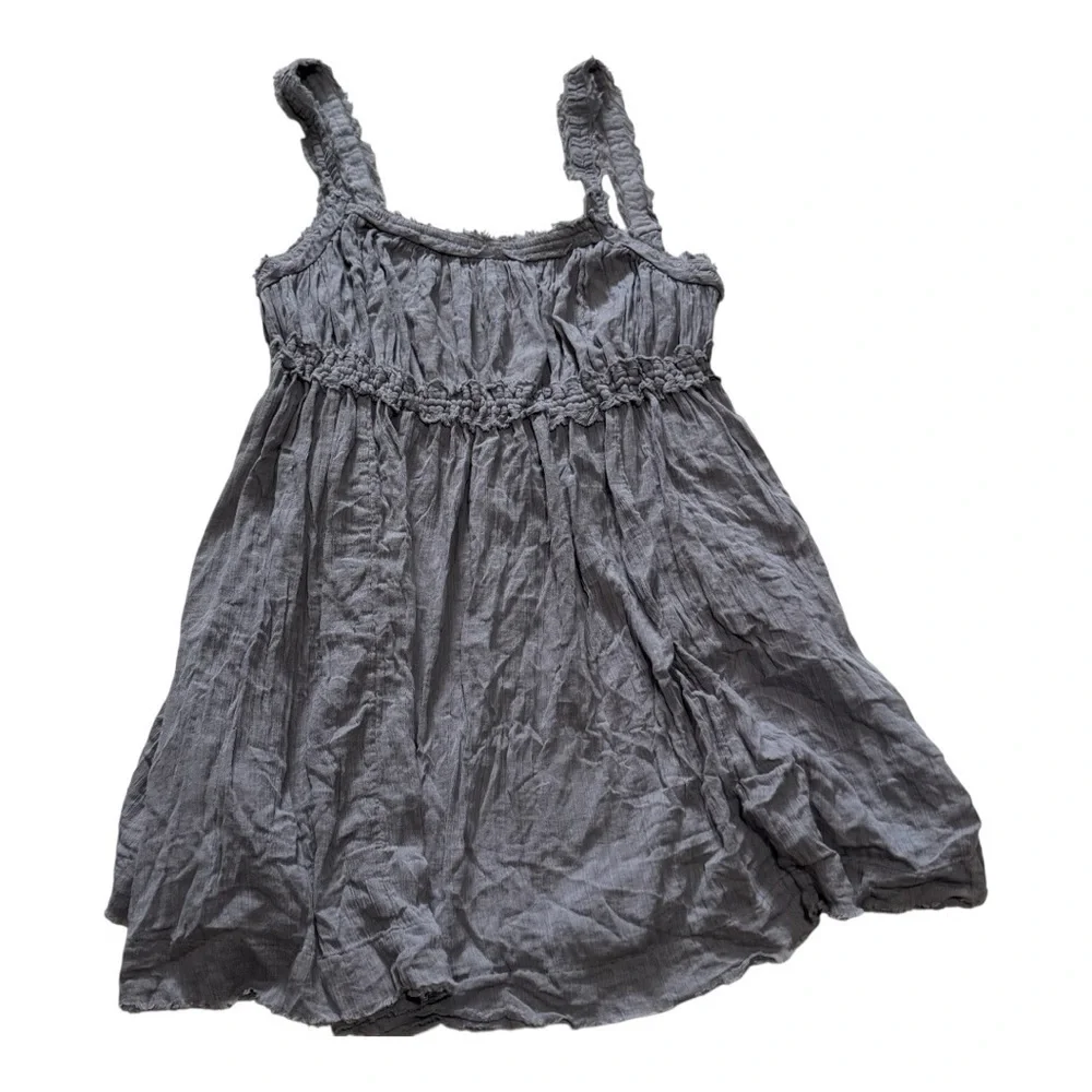 Free People Gray Sleeveless Sundress Mini